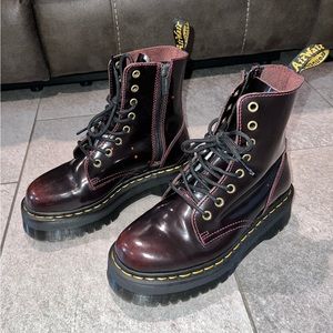 Dr. Marten’s Jadon Platforms Cherry Red